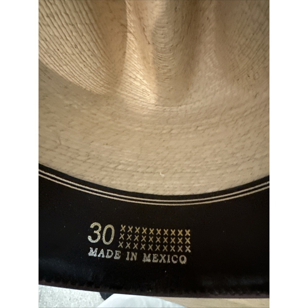 Sahuayo La Providencia Mens Hat Size 7.5(US)60(MX)‎ Custom Beeded/Twill Wrapped - Picture 4 of 9